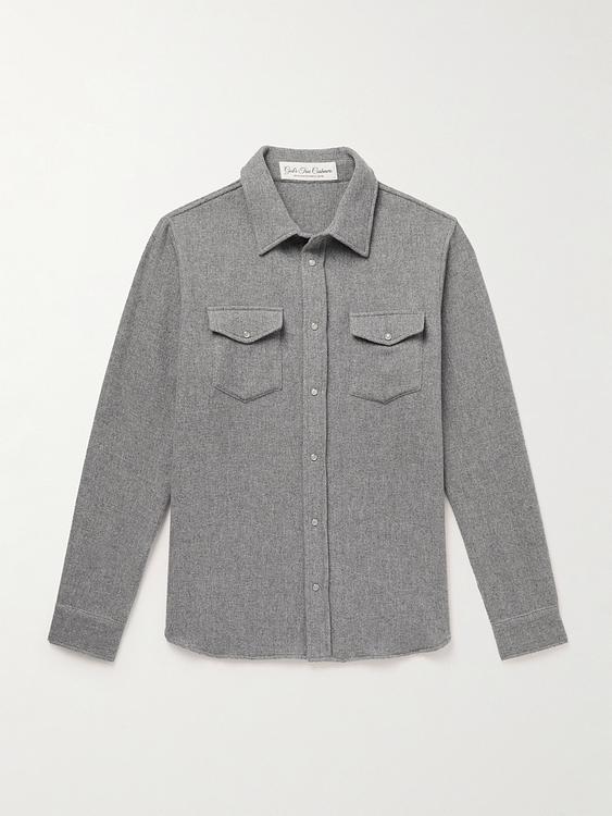 Grey casual shirt from God's True Cashmere