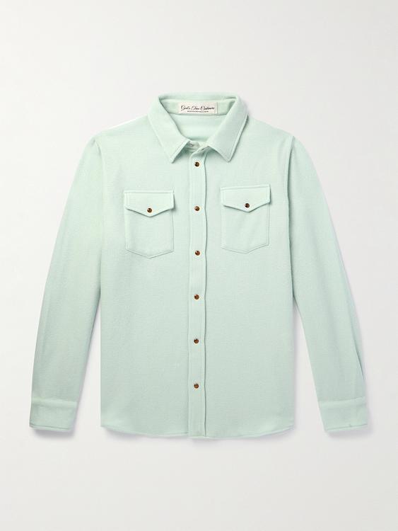 Light green overshirt from God's True Cashmere