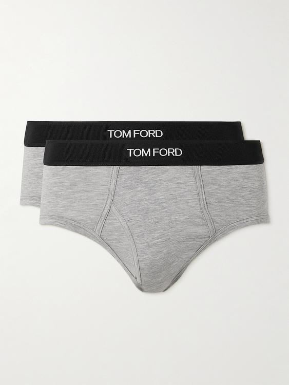 Print grey briefs from Tom Ford