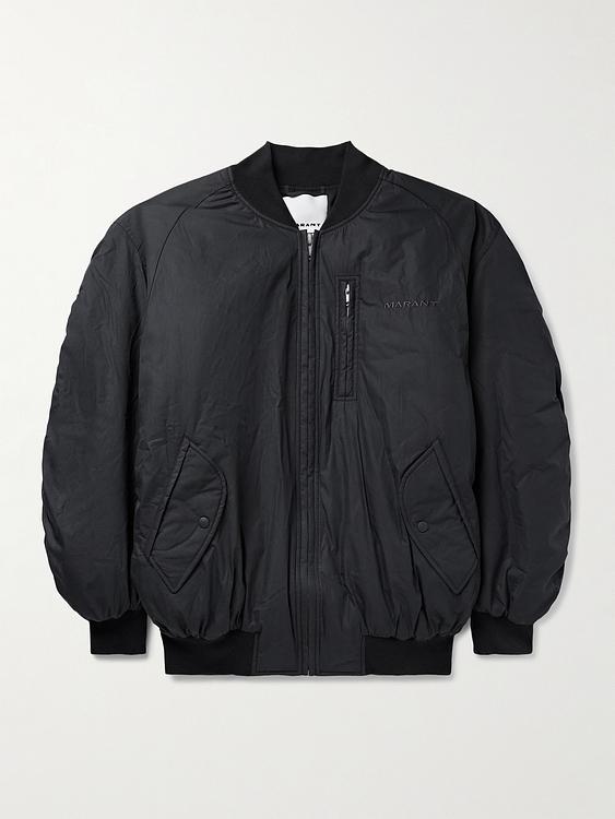 Black bomber jacket from Marant