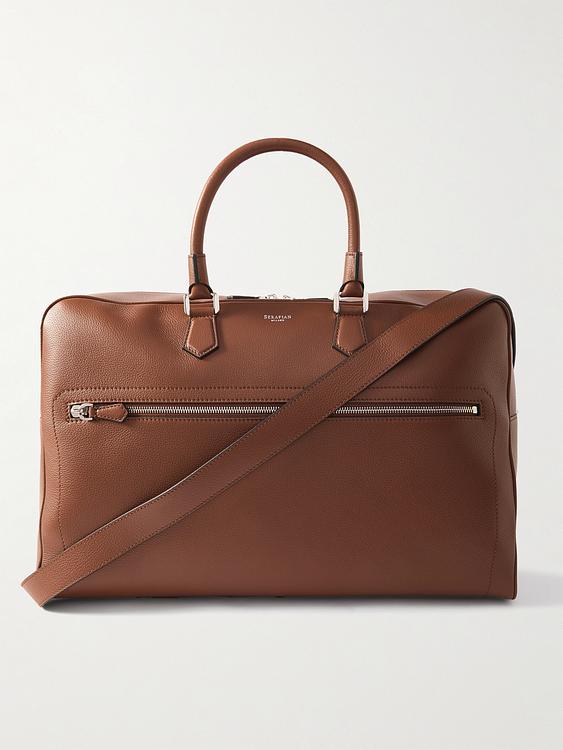 Brown briefcase from Serapian