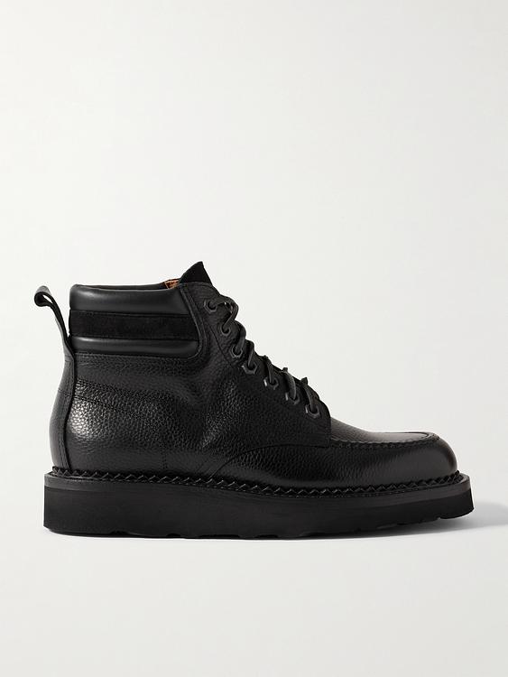 Black lace-up boots from Yuketen
