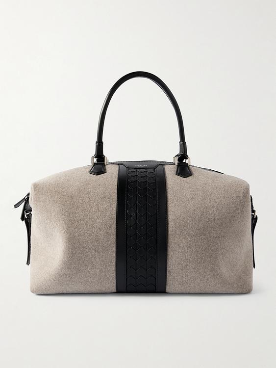 Grey weekend bag from Serapian