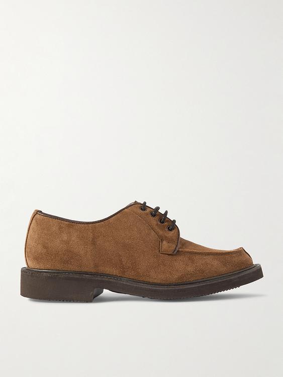 Brown derby shoes from Tricker's
