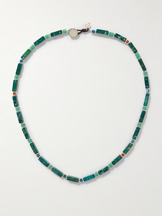 Green necklace from Peyote Bird