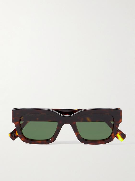 Dark brown d-frame sunglasses from Fendi