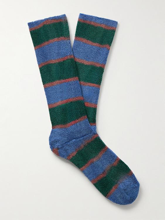 Striped multicolor socks from Anonymous Ism