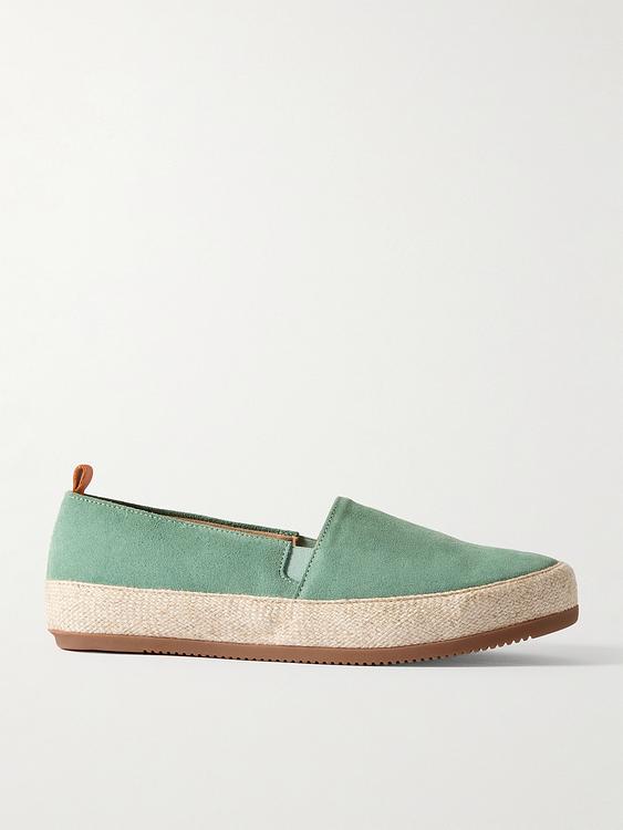 Teal espadrilles from Mulo