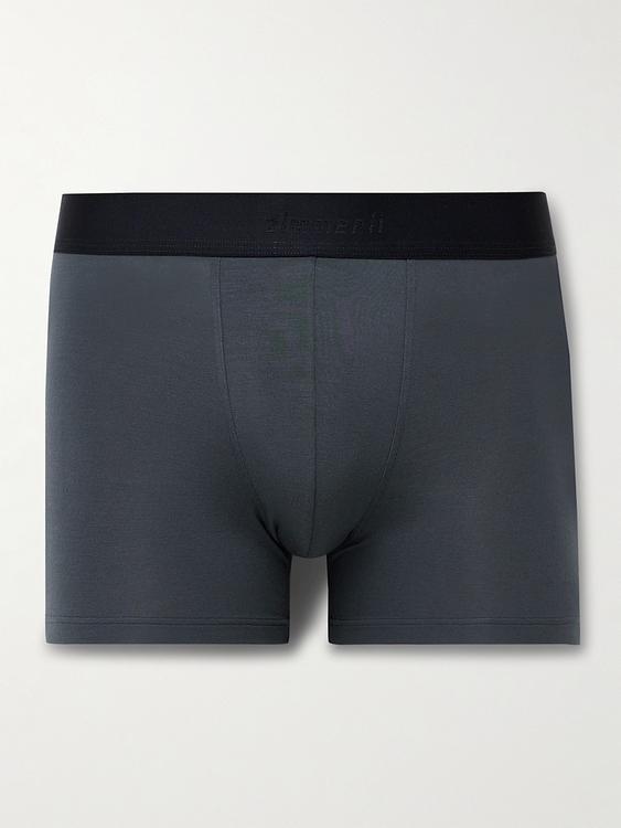 Dark grey boxer briefs from Zimmerli