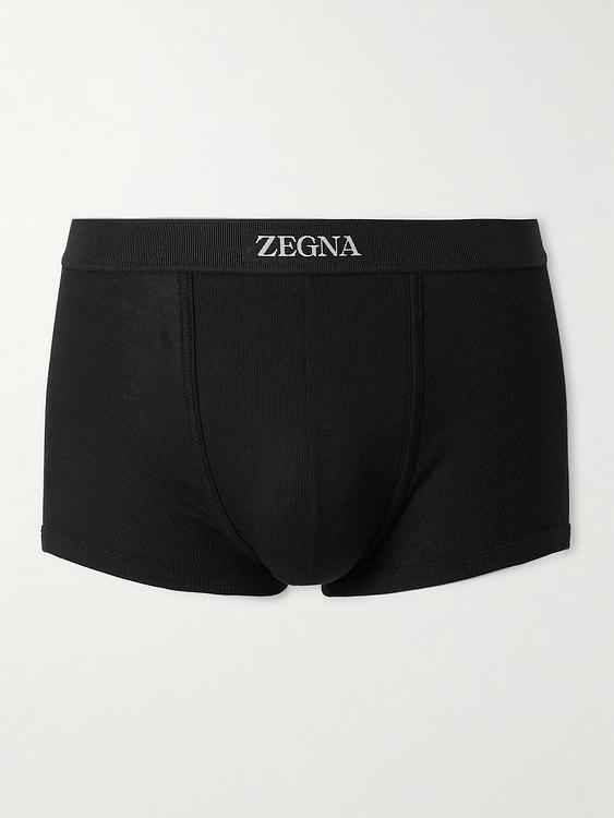 Print black boxer briefs from Zegna