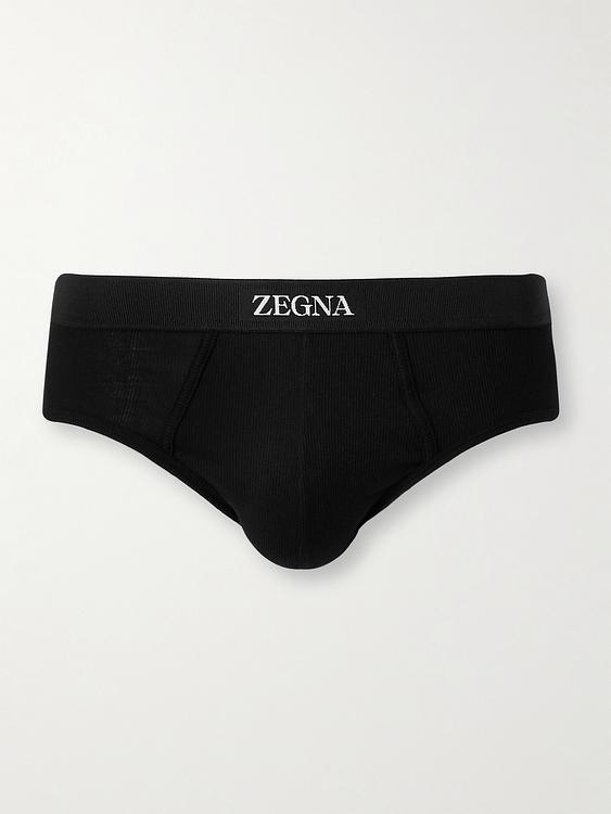 Print black briefs from Zegna