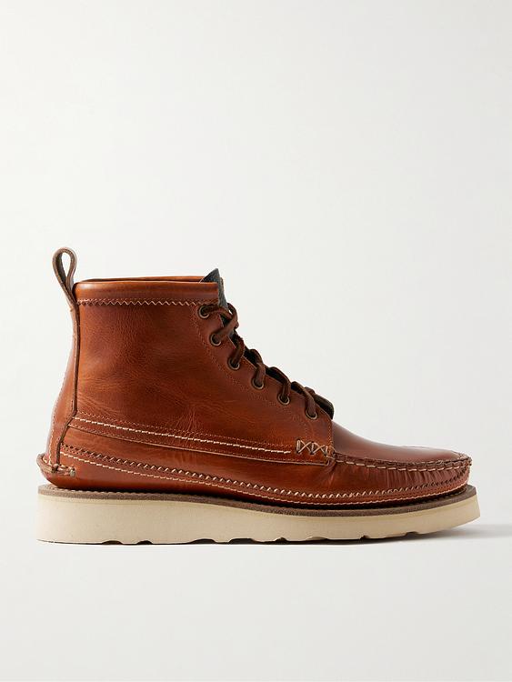 Dark brown lace-up boots from Yuketen