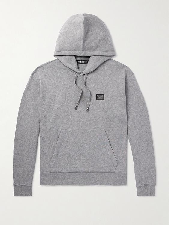 Grey hooded sweatshirt from Dolce&Gabbana