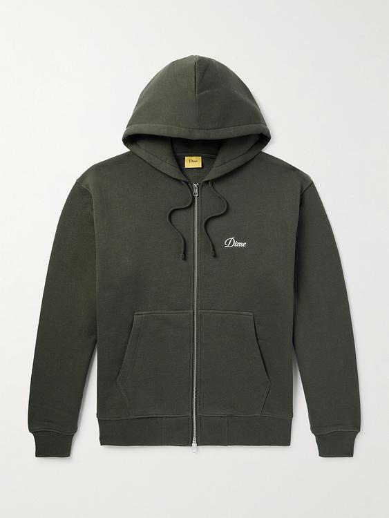 Dark green hooded sweatshirt from DIME