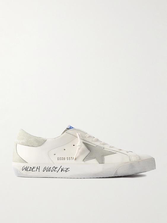 Print white sneakers from Golden Goose