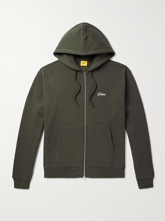 Dark green hooded sweatshirt from DIME