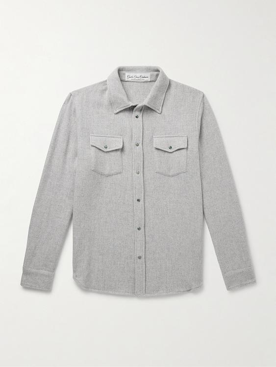 Grey casual shirt from God's True Cashmere