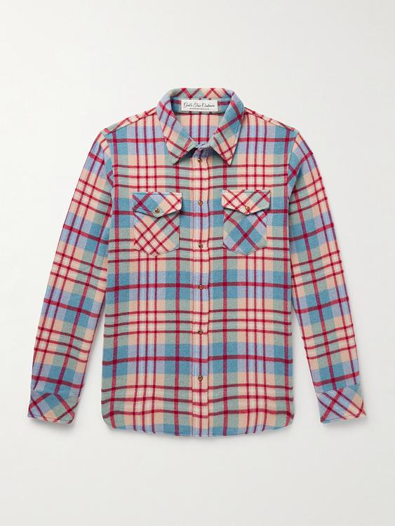 Checkered multicolor casual shirt from God's True Cashmere
