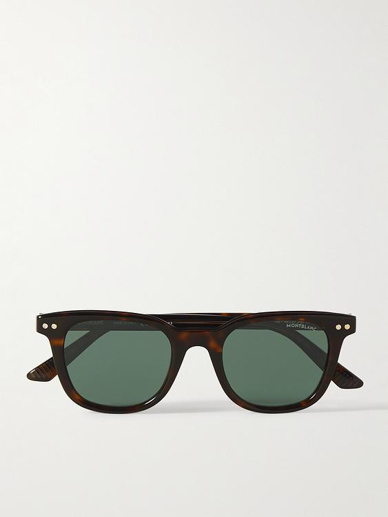 Dark brown d-frame sunglasses from MONTBLANC EYEWEAR
