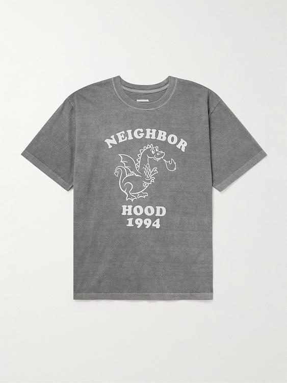Print grey t-shirt from Neighborhood