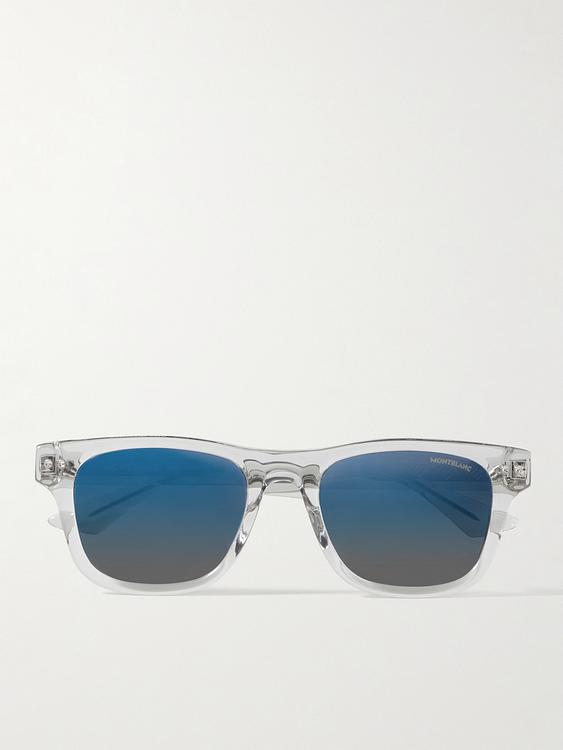 Grey d-frame sunglasses from MONTBLANC EYEWEAR