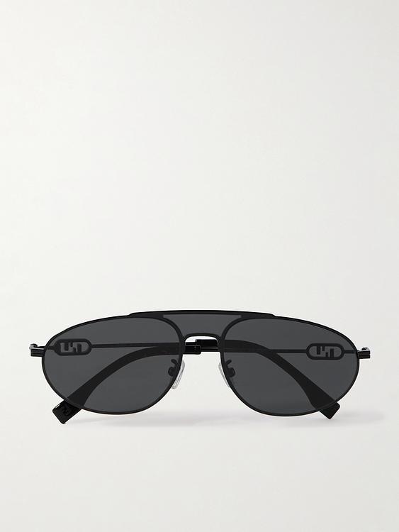 Black d-frame sunglasses from Fendi