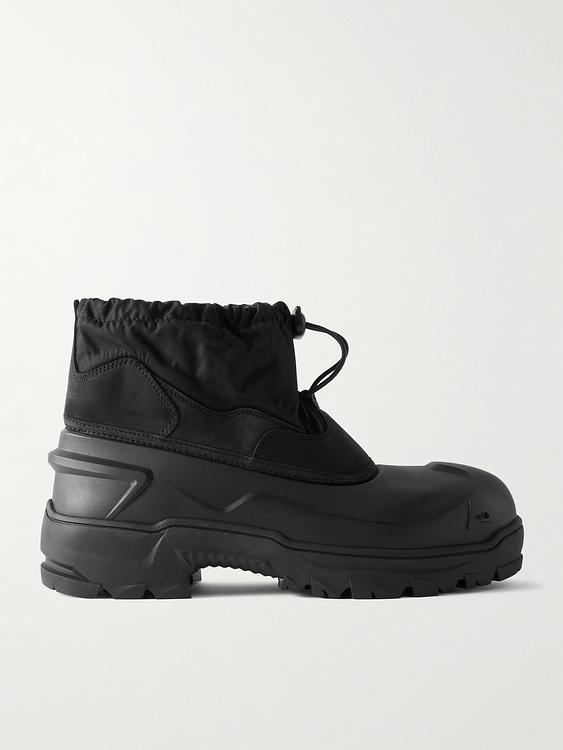 Black lace-up boots from ROA