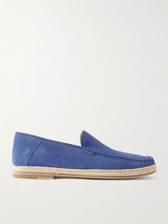 Blue loafers from J.M. Weston