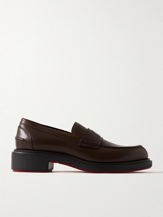 Dark brown loafers from Christian Louboutin