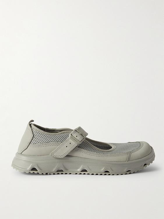 Grey lace-up boots from Salomon