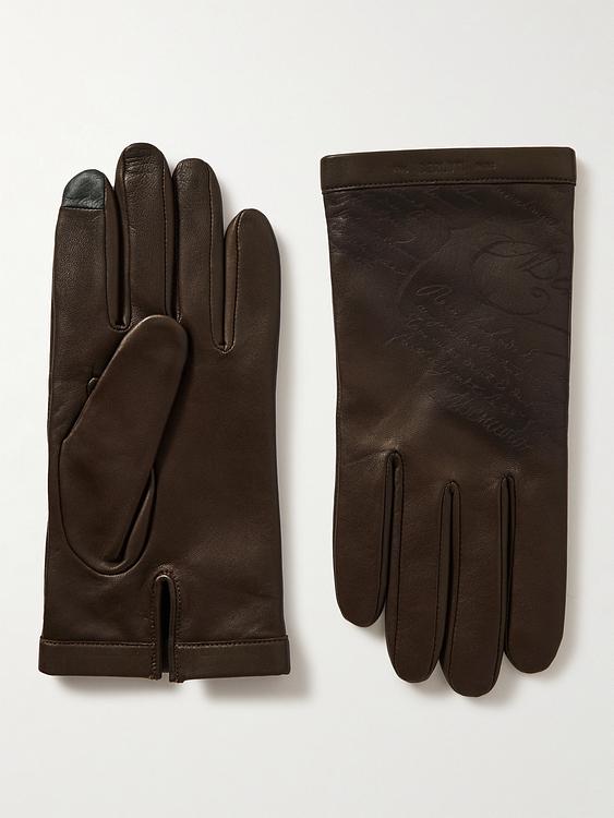 Dark brown gloves from Berluti