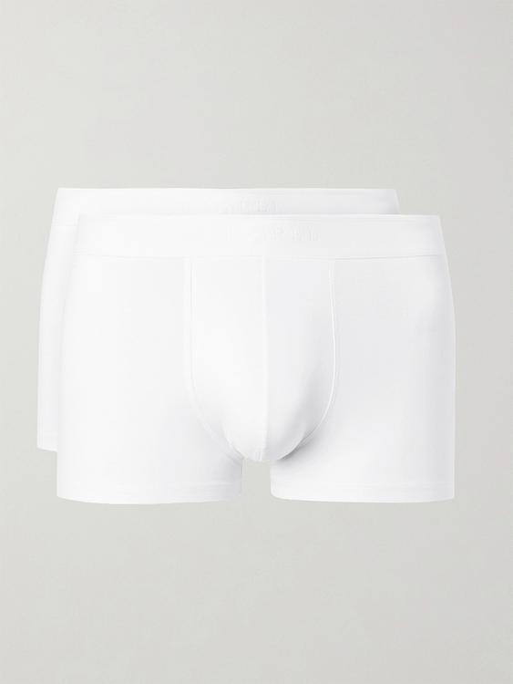 White boxer briefs from Sunspel