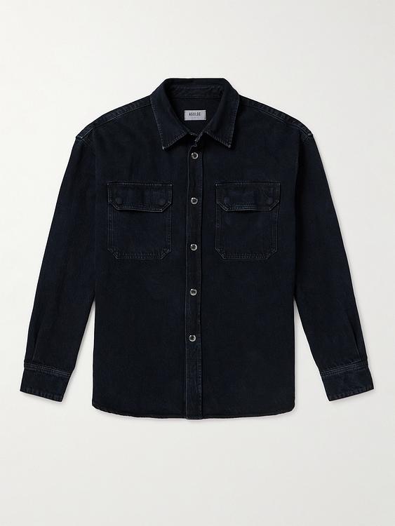 Black denim shirt from AGOLDE