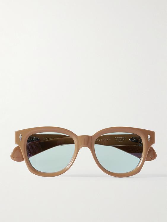 Beige d-frame sunglasses from Jacques Marie Mage