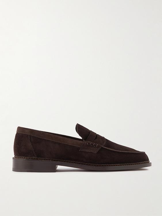 Dark brown loafers from Tricker's
