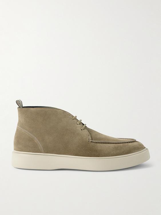 Taupe chukka boots from Officine Creative