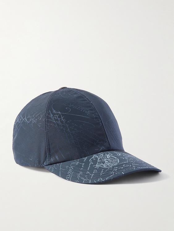 Print dark grey cap from Berluti