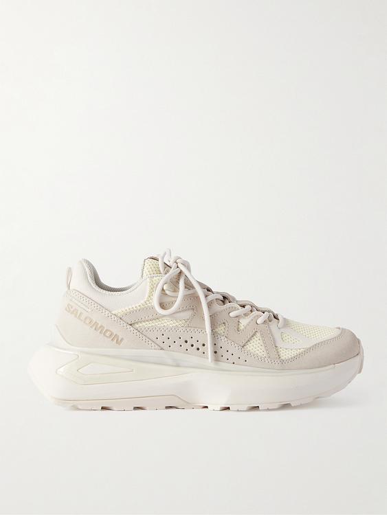 White sneakers from Salomon