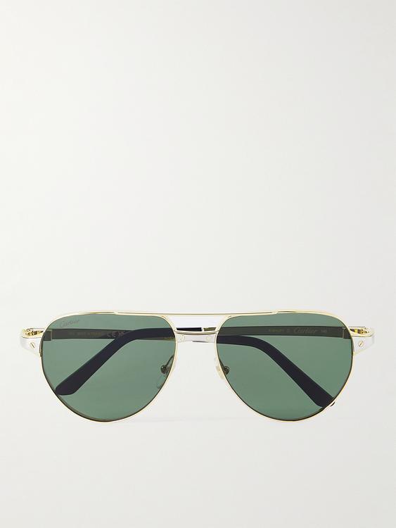 Green d-frame sunglasses from Cartier Eyewear