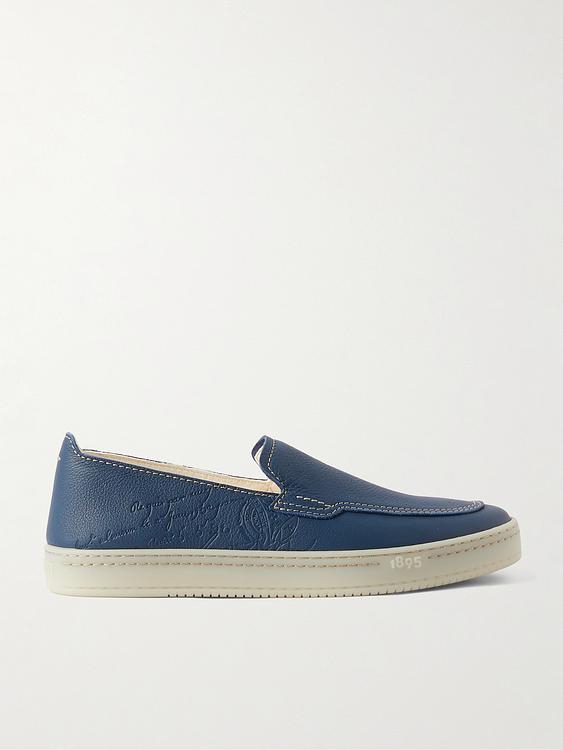 Dark blue loafers from Berluti