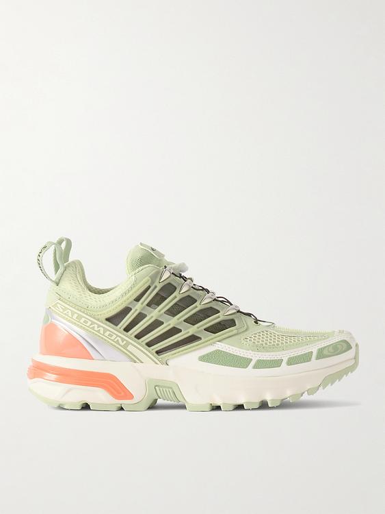 Light green sneakers from Salomon