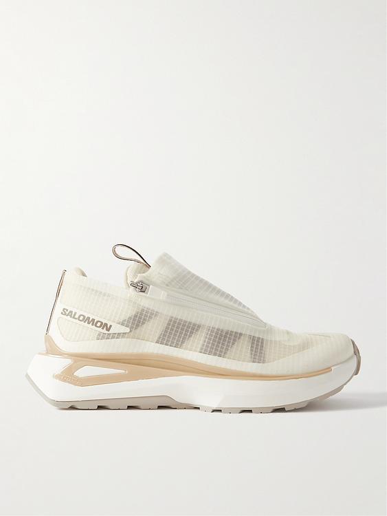 White sneakers from Salomon