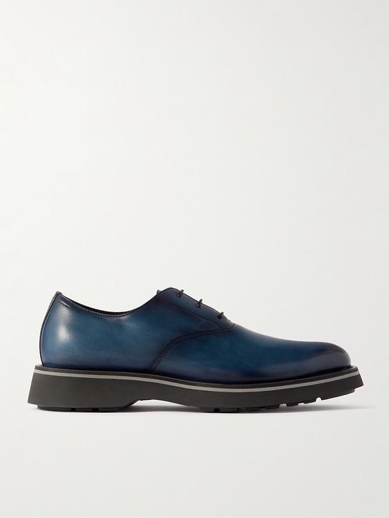 Dark blue derby shoes from Berluti