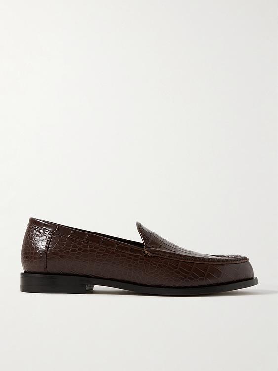 Dark brown loafers from Manolo Blahnik
