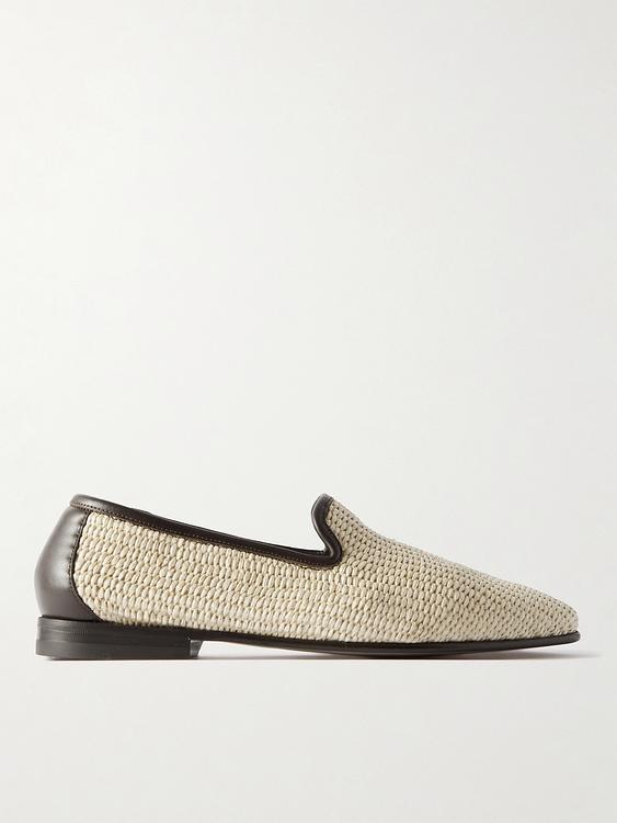 Beige loafers from Manolo Blahnik