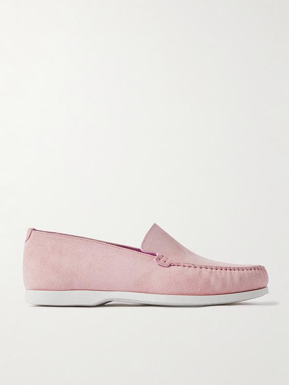 Light pink loafers from Manolo Blahnik