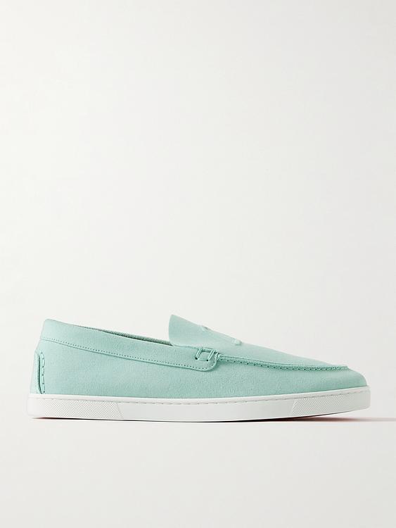 Light green espadrilles from Christian Louboutin