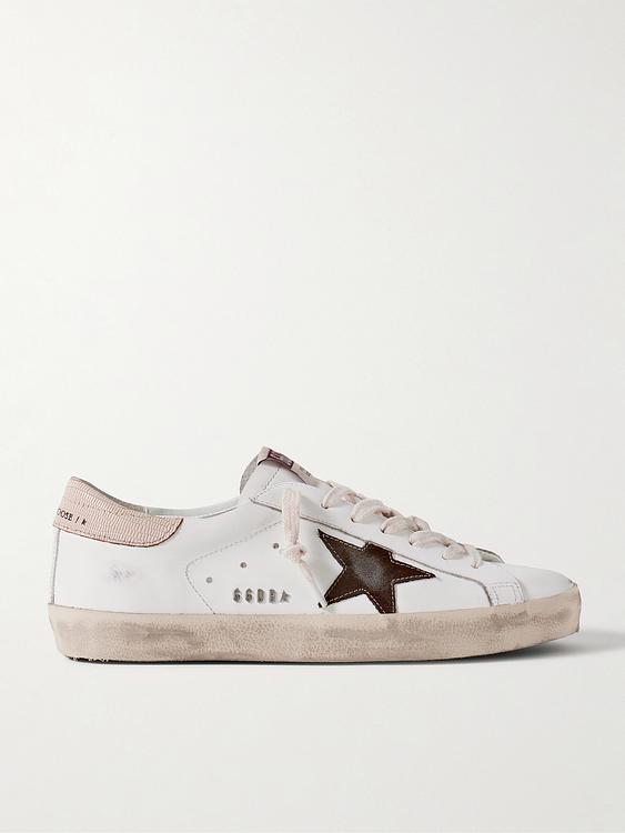 Print white sneakers from Golden Goose