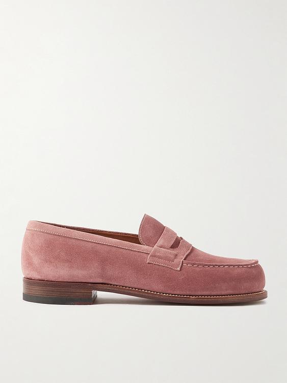 Taupe loafers from J.M. Weston