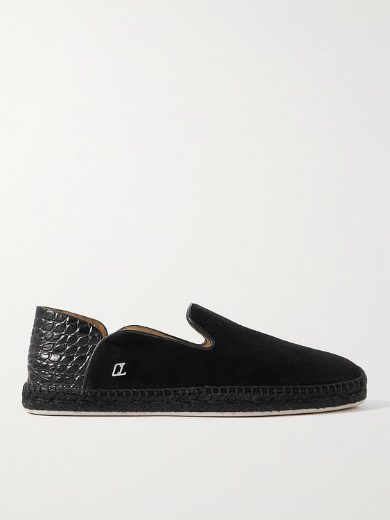 Black espadrilles from Christian Louboutin
